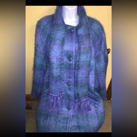 Donegal Design Wool Jacket/Coat 1980s - Picture 4 of 10